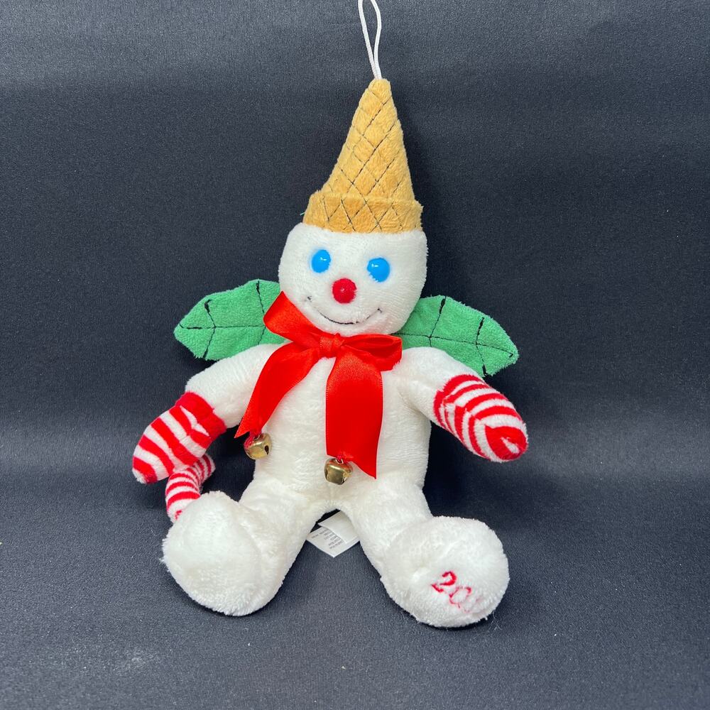 Mr Bingle 2015 Plush Snowman 10" New Orleans Dillard's Maison Blanche Bell Bow